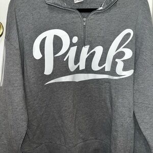 PINK Victoria's Secret Charcoal Cowl Neck Sweater